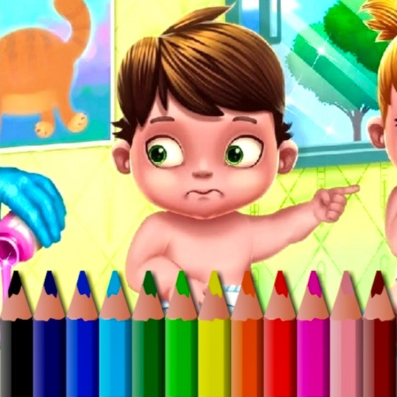 BTS Baby Coloring Book Game