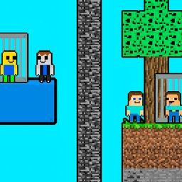 Save Obby and Noob Two-players Game