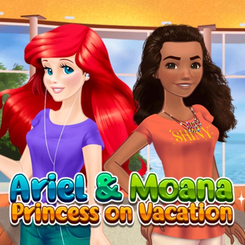 Ariel and Moana: Princess on Vac Game