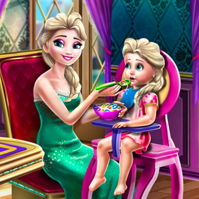 Ice Queen Toddler Feed Game
